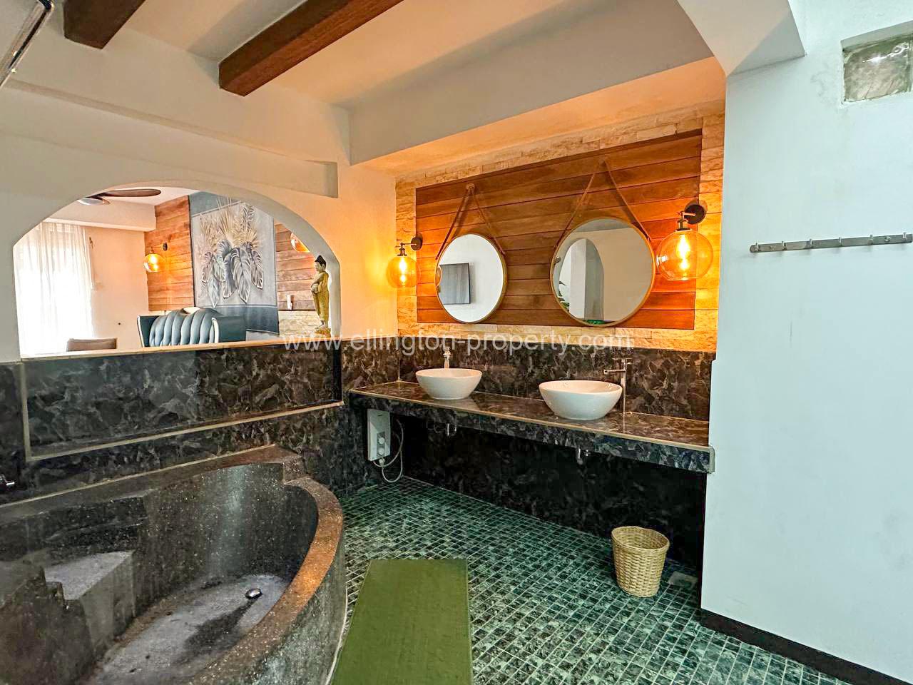 Riverside Garden House For Rent At Chroy Changvar - Ellington Property