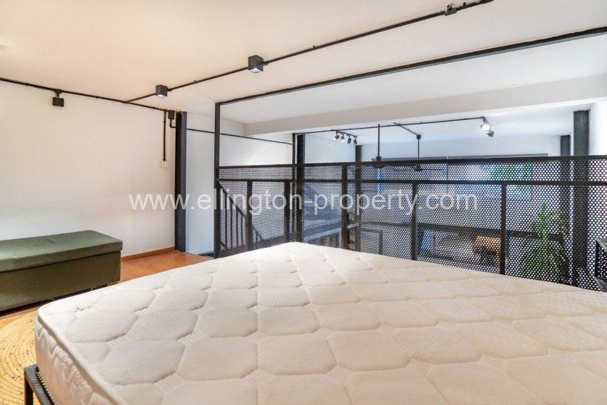 Nice Duplex 1 Bedroom Renovated For Rent At Tonle Bassac - Ellington Property