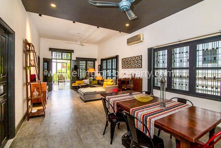 Nice Duplex 1 Bedroom Renovated For Rent At Tonle Bassac - Ellington Property