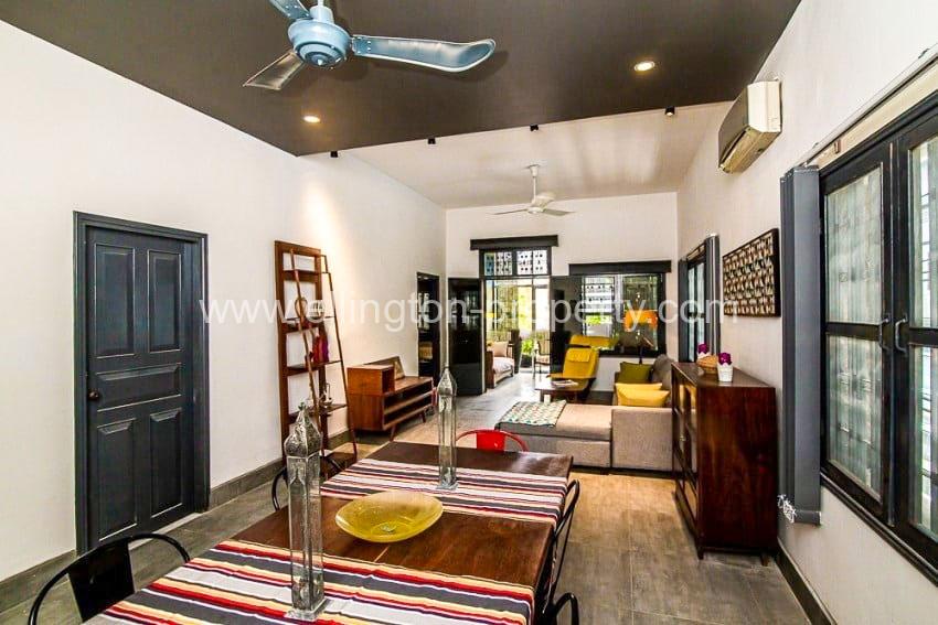 Nice Duplex 1 Bedroom Renovated For Rent At Tonle Bassac - Ellington Property