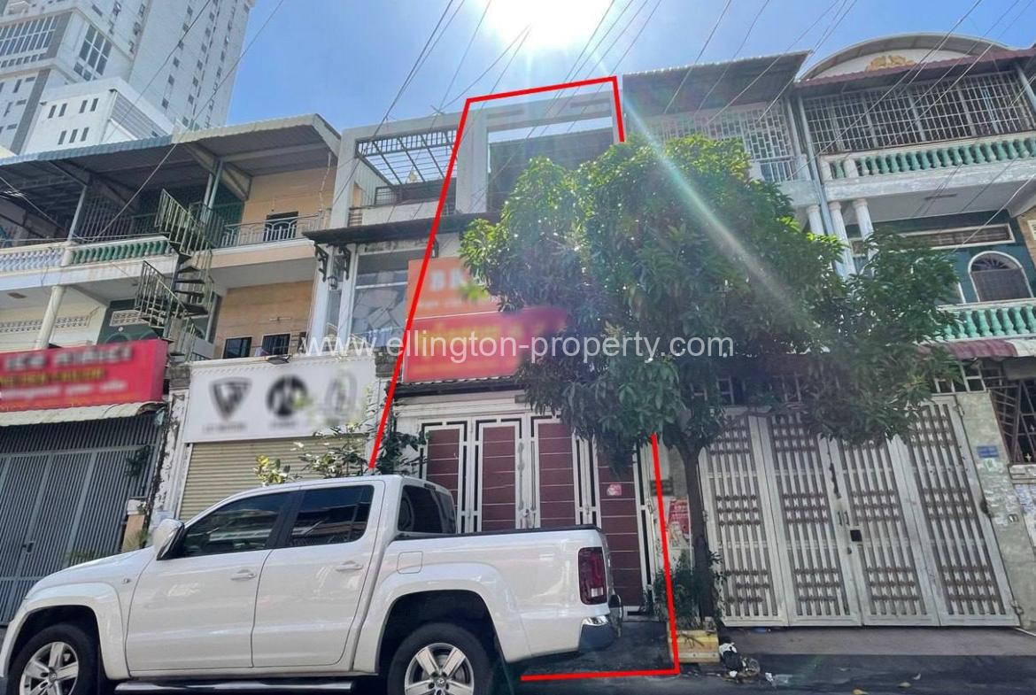 Shophouse For Rent Near Toul Tom Poung Market - Ellington Property