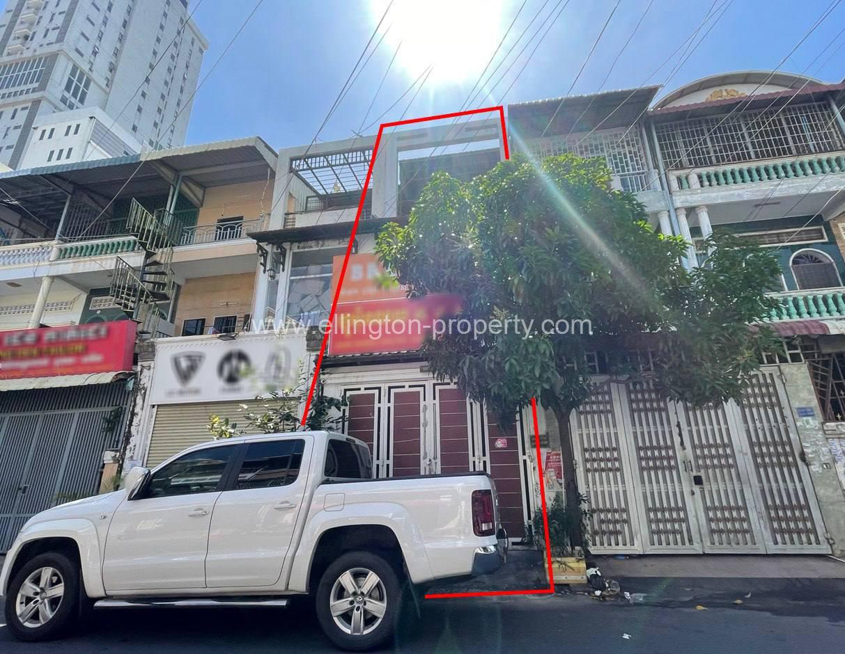 Shophouse For Rent Near Toul Tom Poung Market - Ellington Property