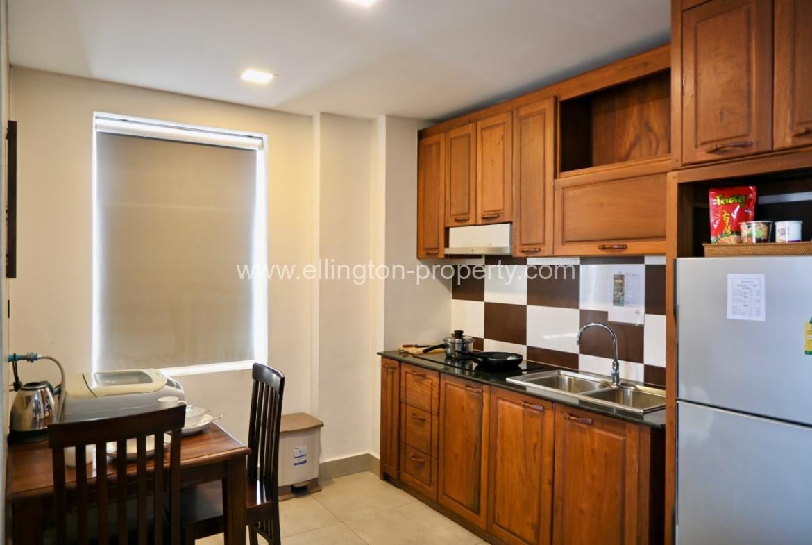 Studio Room Serviced Apartment For Rent In Tonle Bassac - Ellington Property