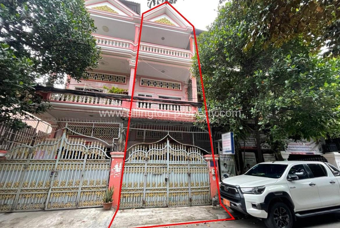 Shophouse For Rent At Tuol Tumpung - Ellington Property