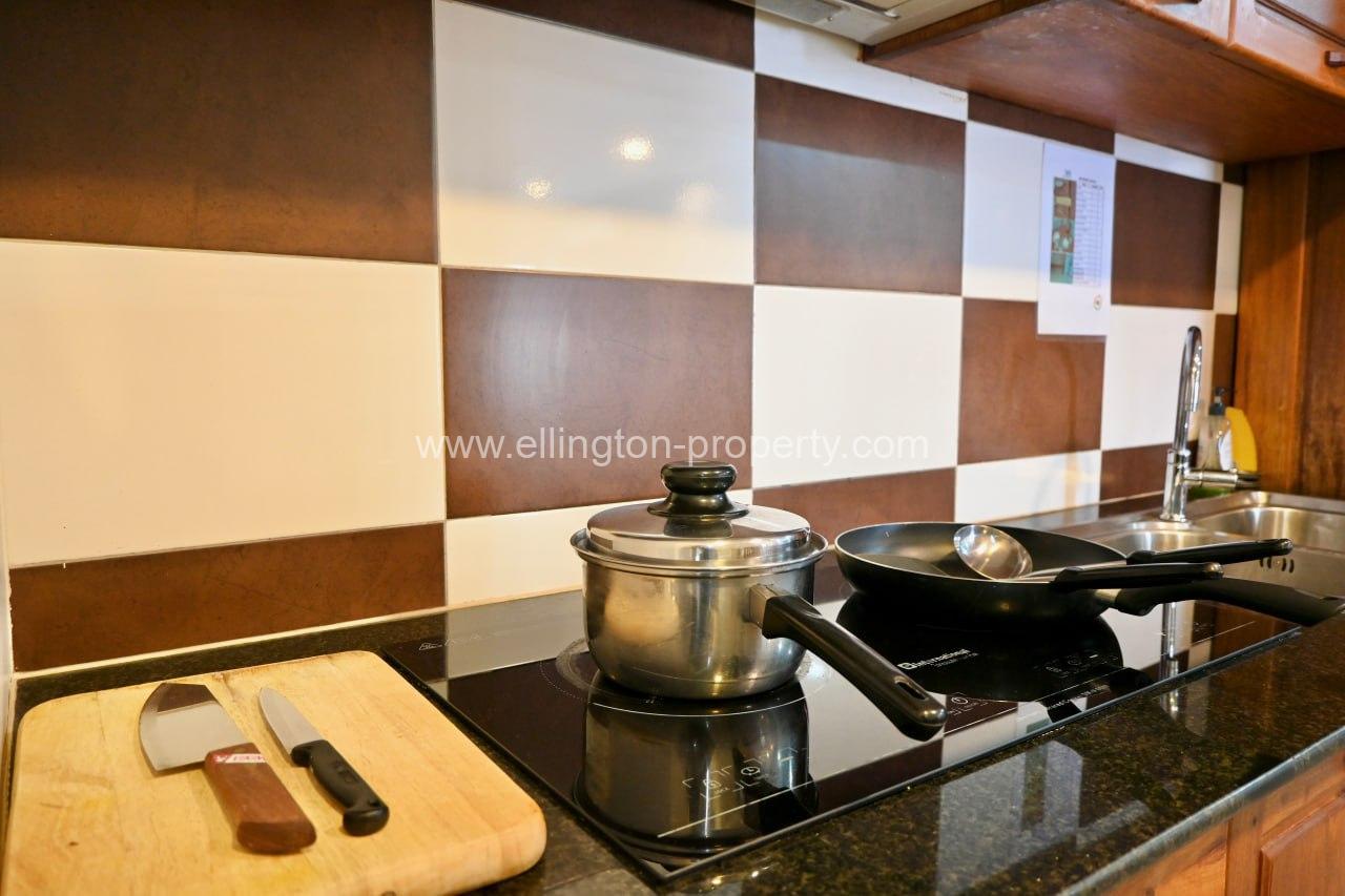 Studio Room Serviced Apartment For Rent In Tonle Bassac - Ellington Property