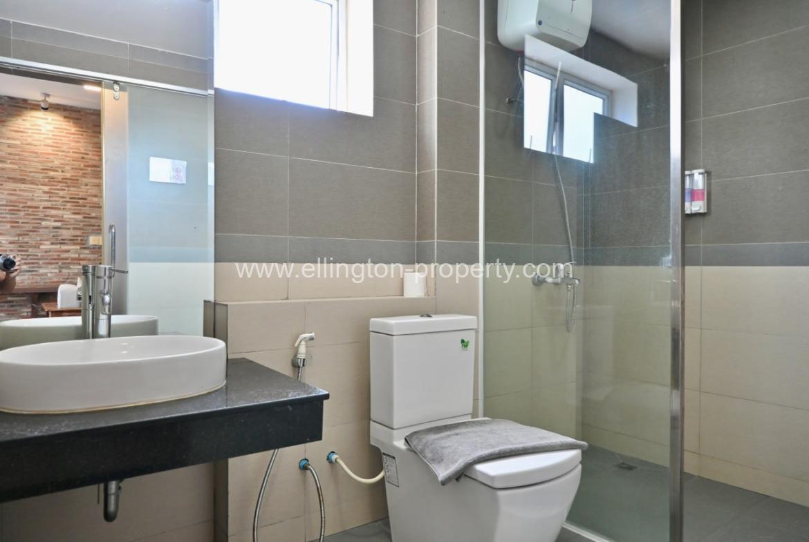 Studio Room Serviced Apartment For Rent In Tonle Bassac - Ellington Property