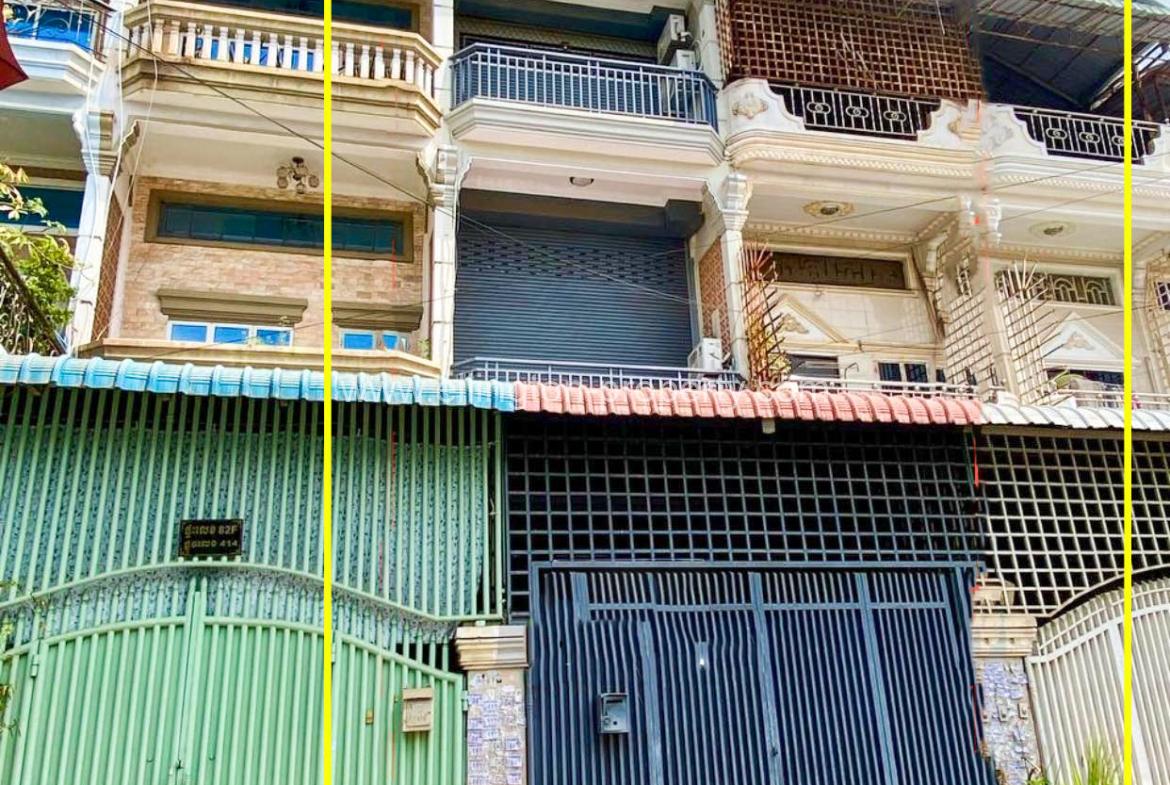 Shophouse For Rent In Chamkar Morn Area - Ellington Property