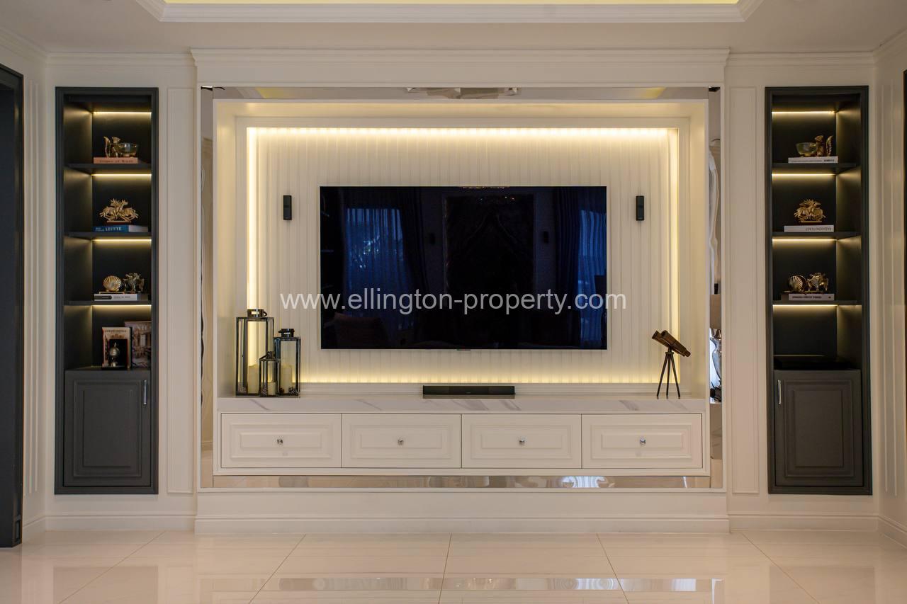 Queen A (corner) Villa For Rent At Borey Chip Mong Park Land 598 - Ellington Property