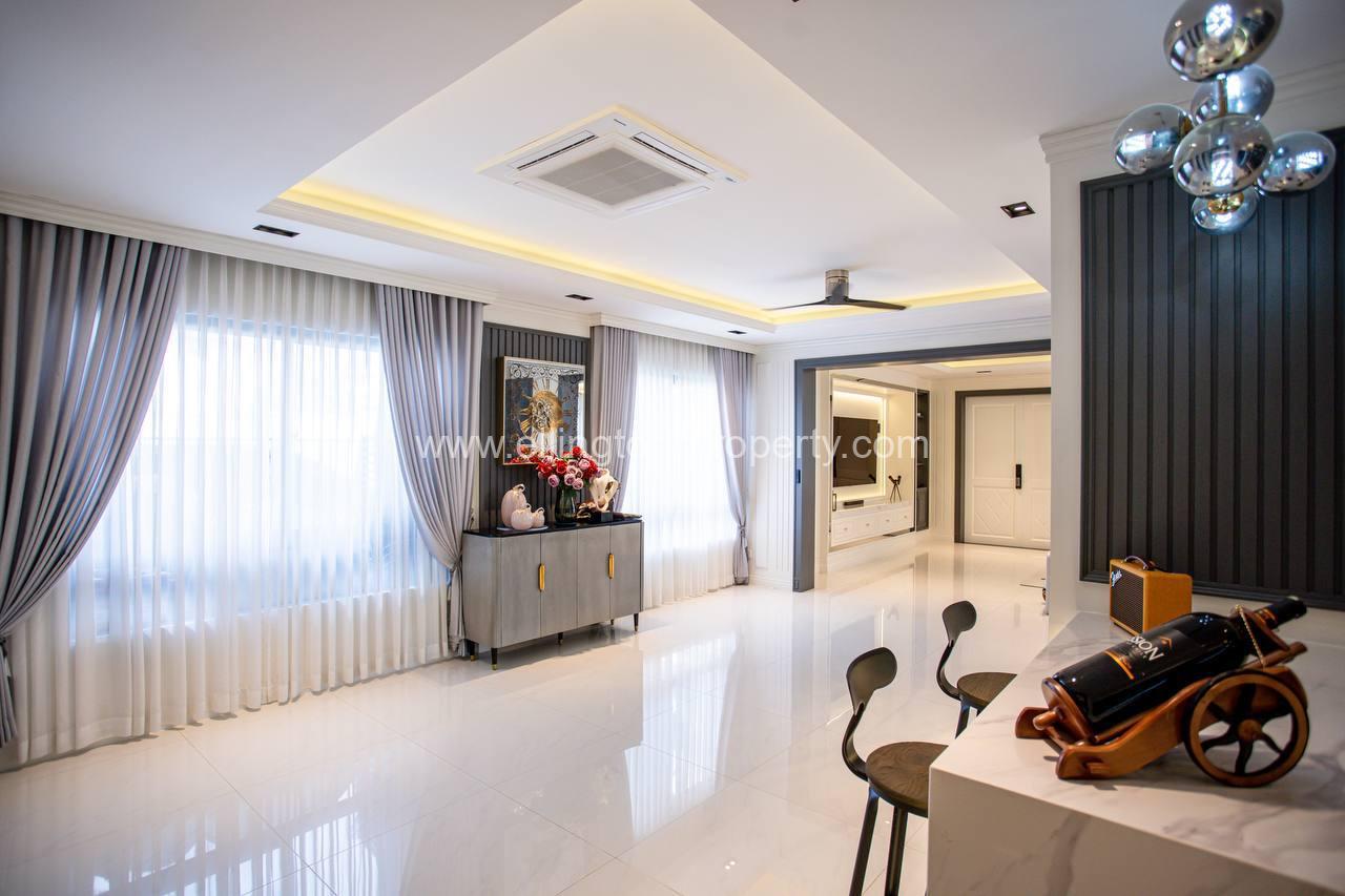 Queen A (corner) Villa For Rent At Borey Chip Mong Park Land 598 - Ellington Property