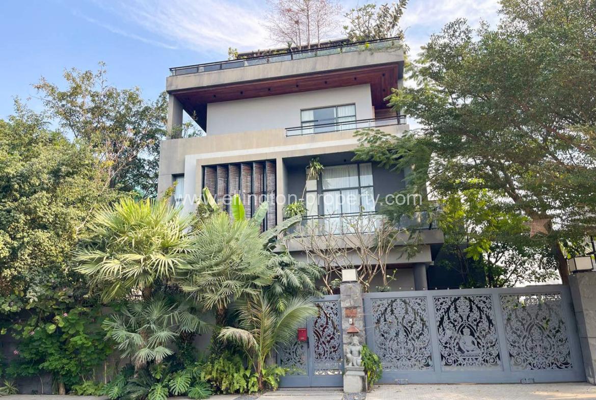 Pool Villa For Rent Near Aeon Sen Sok Mall - Ellington Property