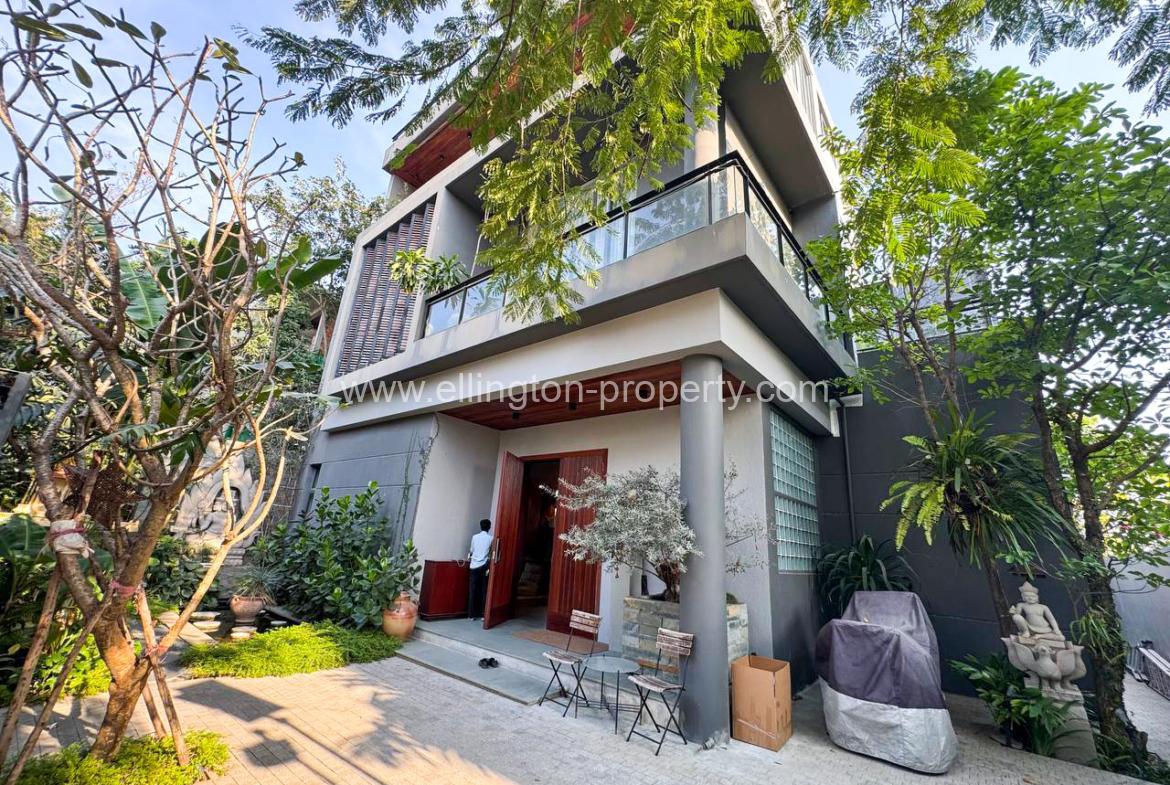 Pool Villa For Rent Near Aeon Sen Sok Mall - Ellington Property