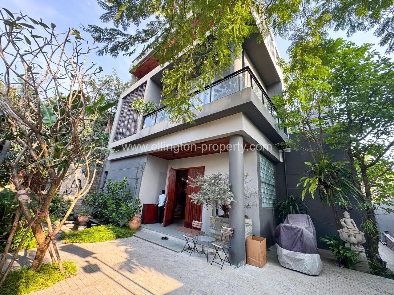 Pool Villa For Rent Near Aeon Sen Sok Mall - Ellington Property