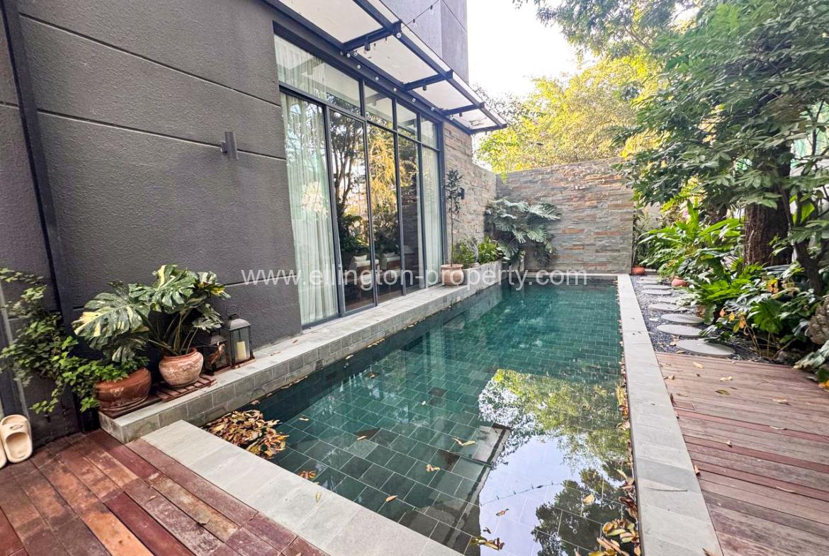Pool Villa For Rent Near Aeon Sen Sok Mall - Ellington Property