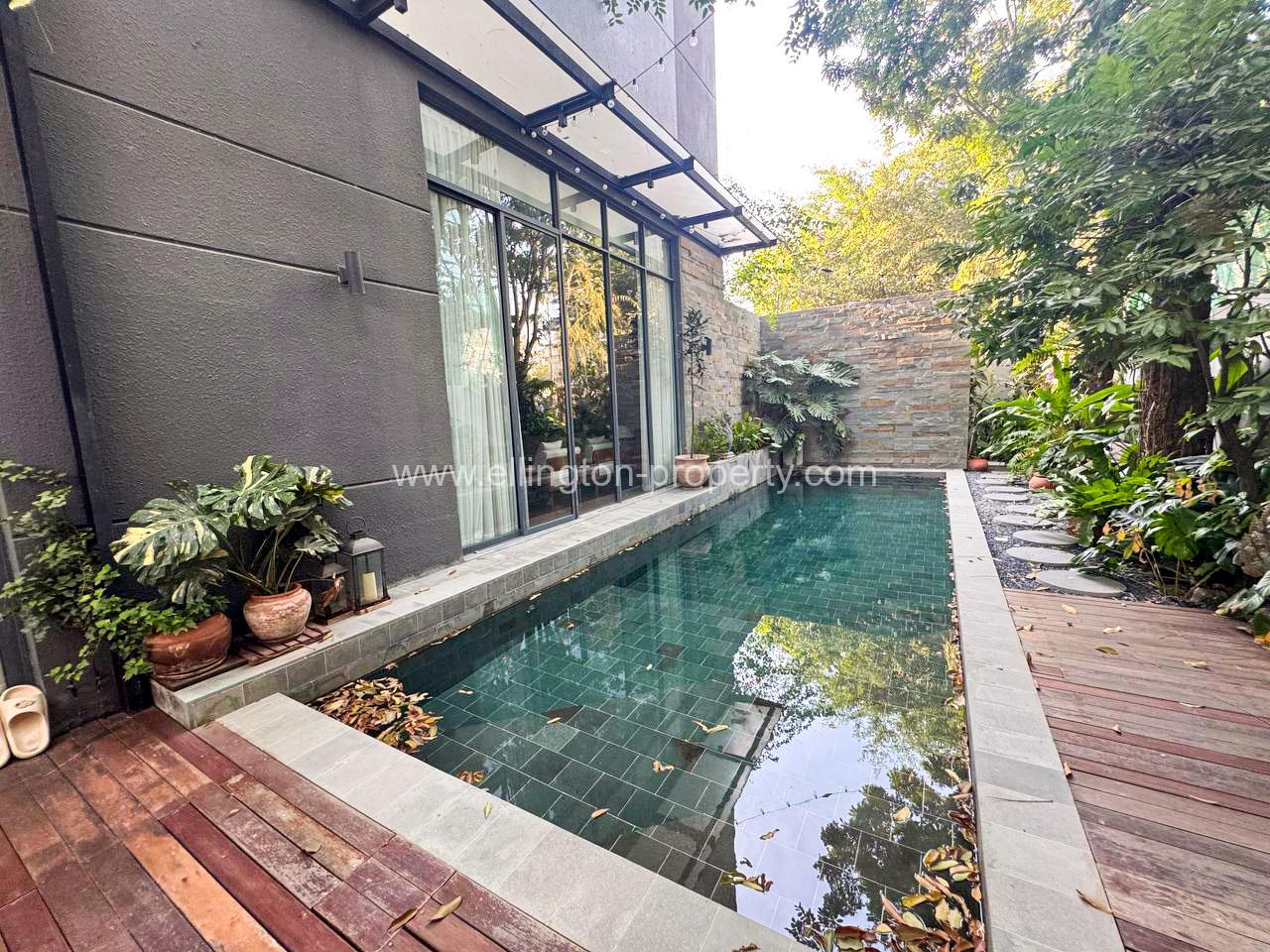 Pool Villa For Rent Near Aeon Sen Sok Mall - Ellington Property