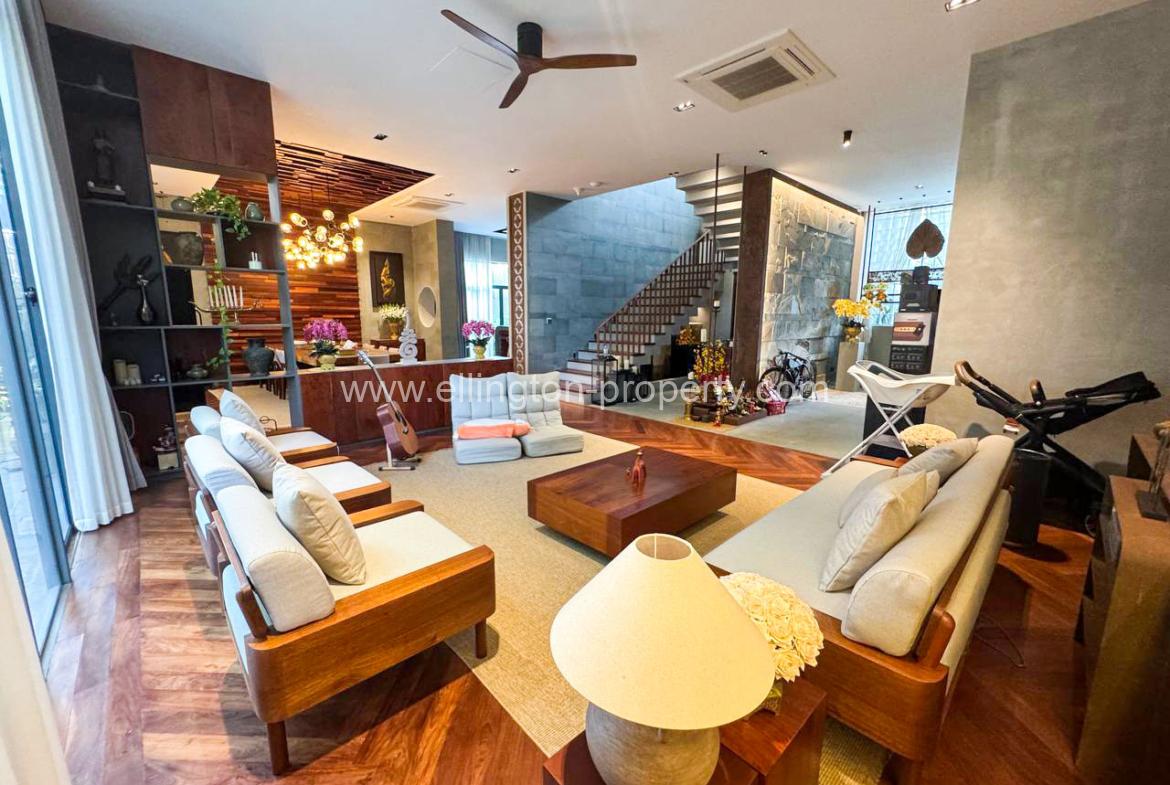 Pool Villa For Rent Near Aeon Sen Sok Mall - Ellington Property