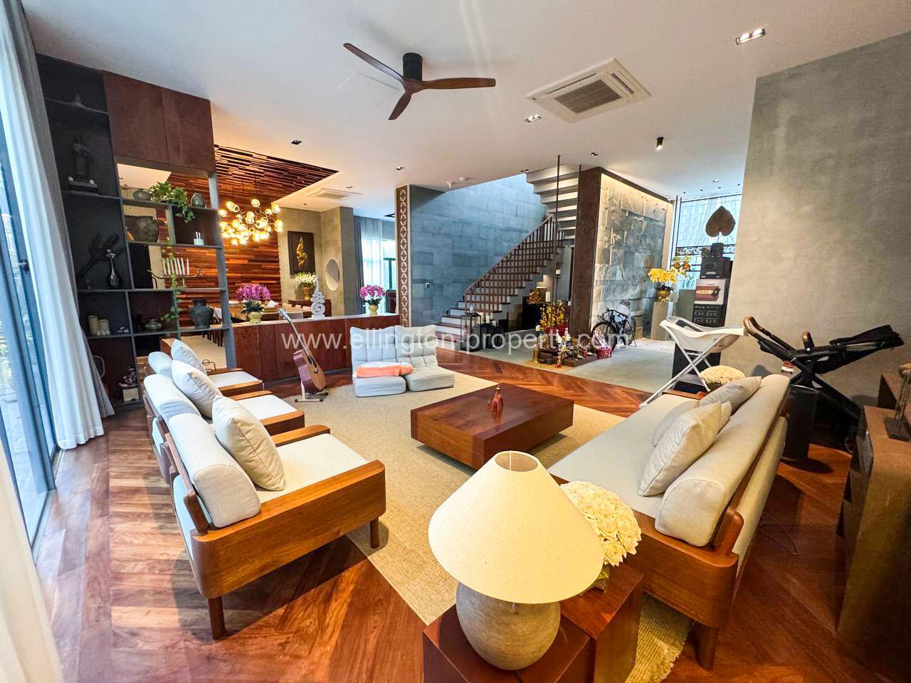 Pool Villa For Rent Near Aeon Sen Sok Mall - Ellington Property