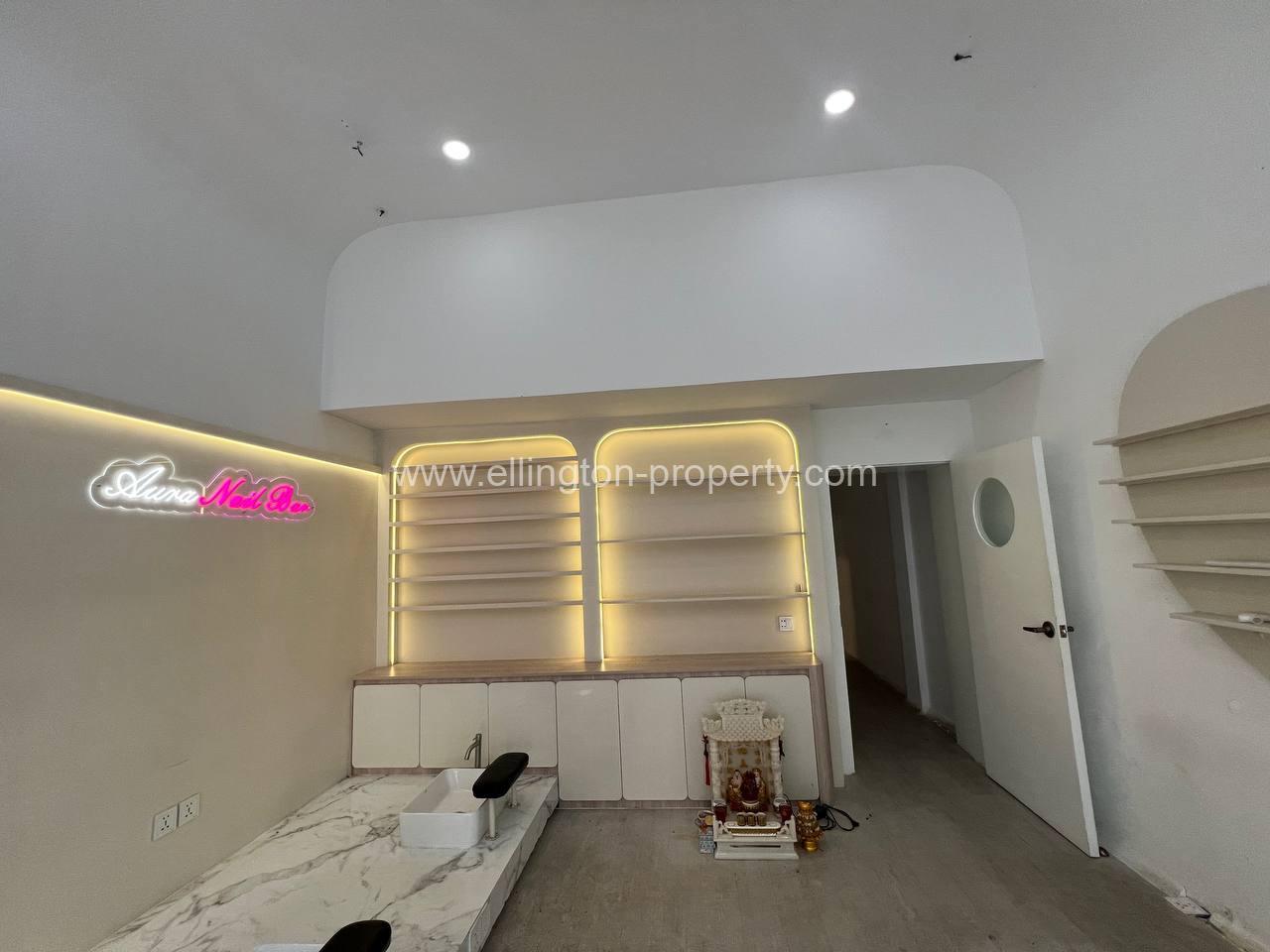 Shophouse Ground Floor For Rent Beoung Keng Kong 1 ( Bkk1 ) - Ellington Property