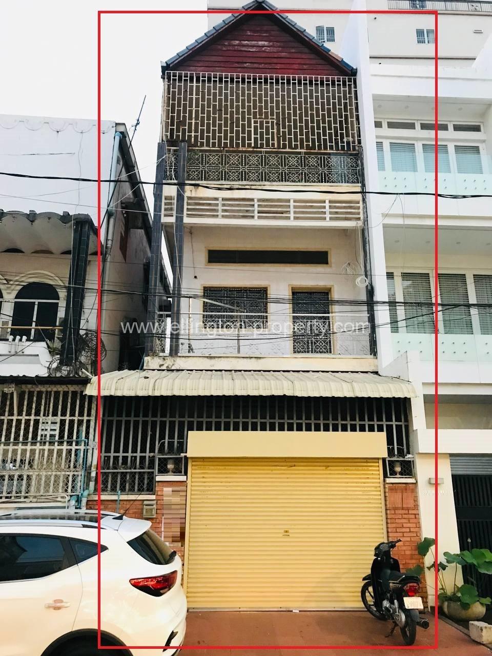 Shophouse For​​ Rent At Boeng Keng Kong ( Bkk ) - Ellington Property