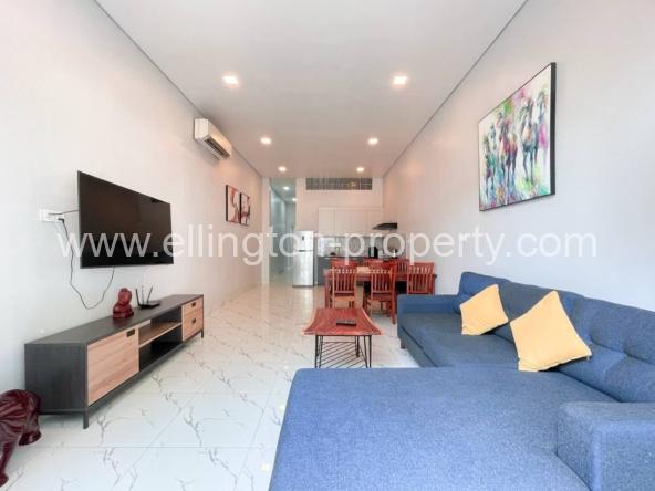 1 Bedroom Renovated Apartment For Rent Near Exchange Square And Wat Phnom Phnom Penh. - Ellington Property