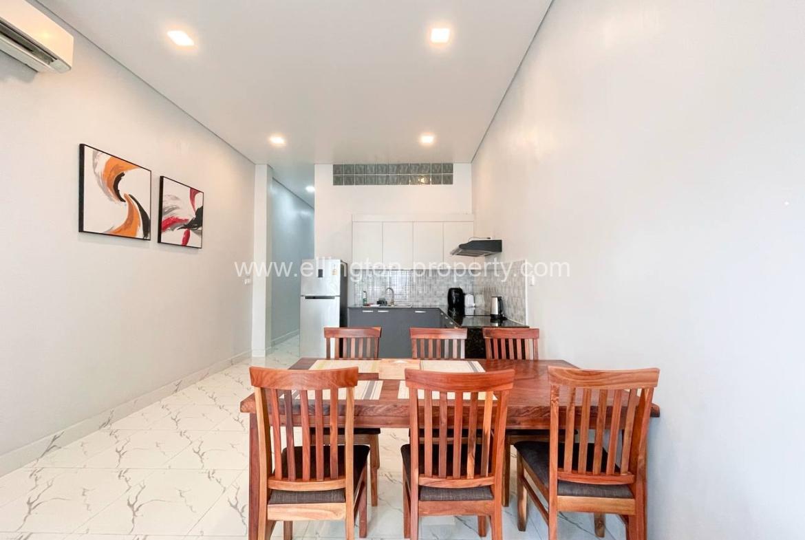 1 Bedroom Renovated Apartment For Rent Near Exchange Square And Wat Phnom Phnom Penh. - Ellington Property