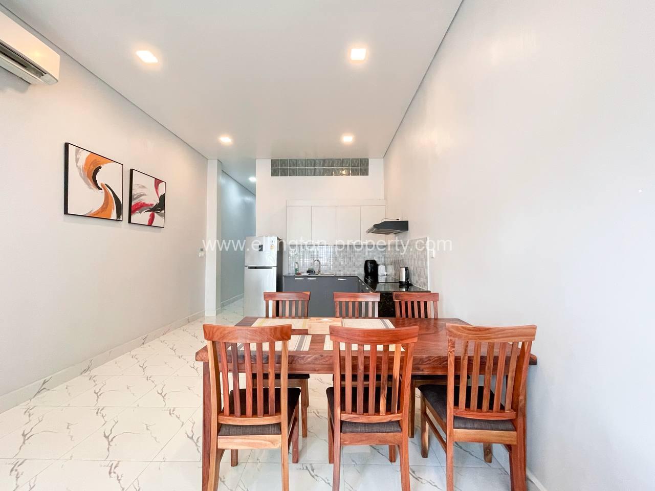 1 Bedroom Renovated Apartment For Rent Near Exchange Square And Wat Phnom Phnom Penh. - Ellington Property