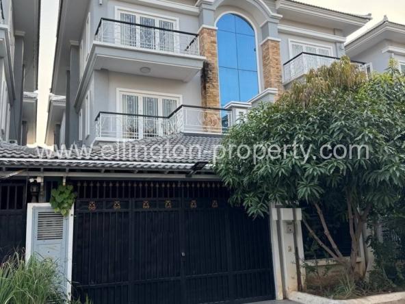 Twin Villa For Rent​ At Borey Vimean Phnom Penh 598 - Ellington Property