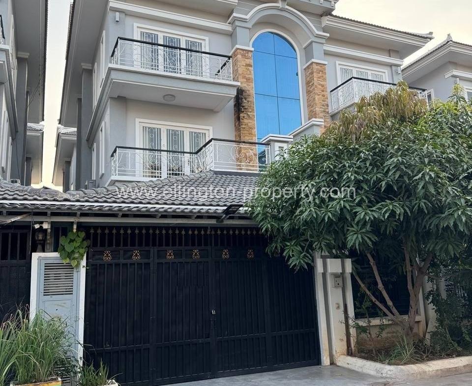 Twin Villa For Rent​ At Borey Vimean Phnom Penh 598 - Ellington Property