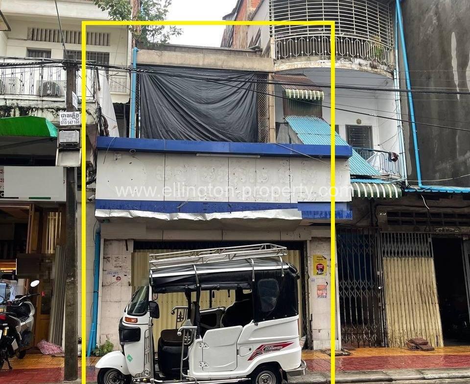 Shophouse For Rent​ At Phsar Kandal - Ellington Property