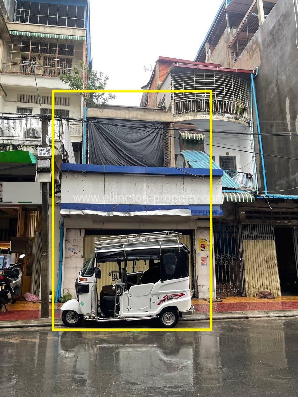 Shophouse For Rent​ At Phsar Kandal - Ellington Property