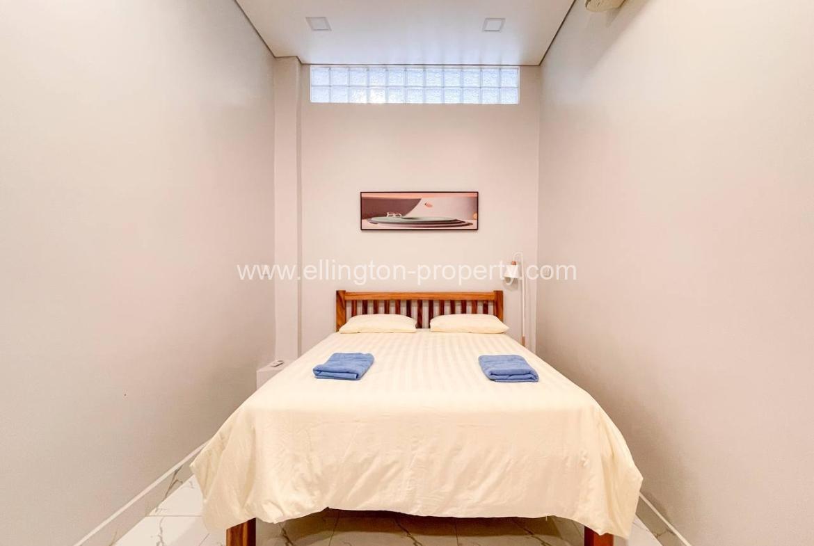 1 Bedroom Renovated Apartment For Rent Near Exchange Square And Wat Phnom Phnom Penh. - Ellington Property