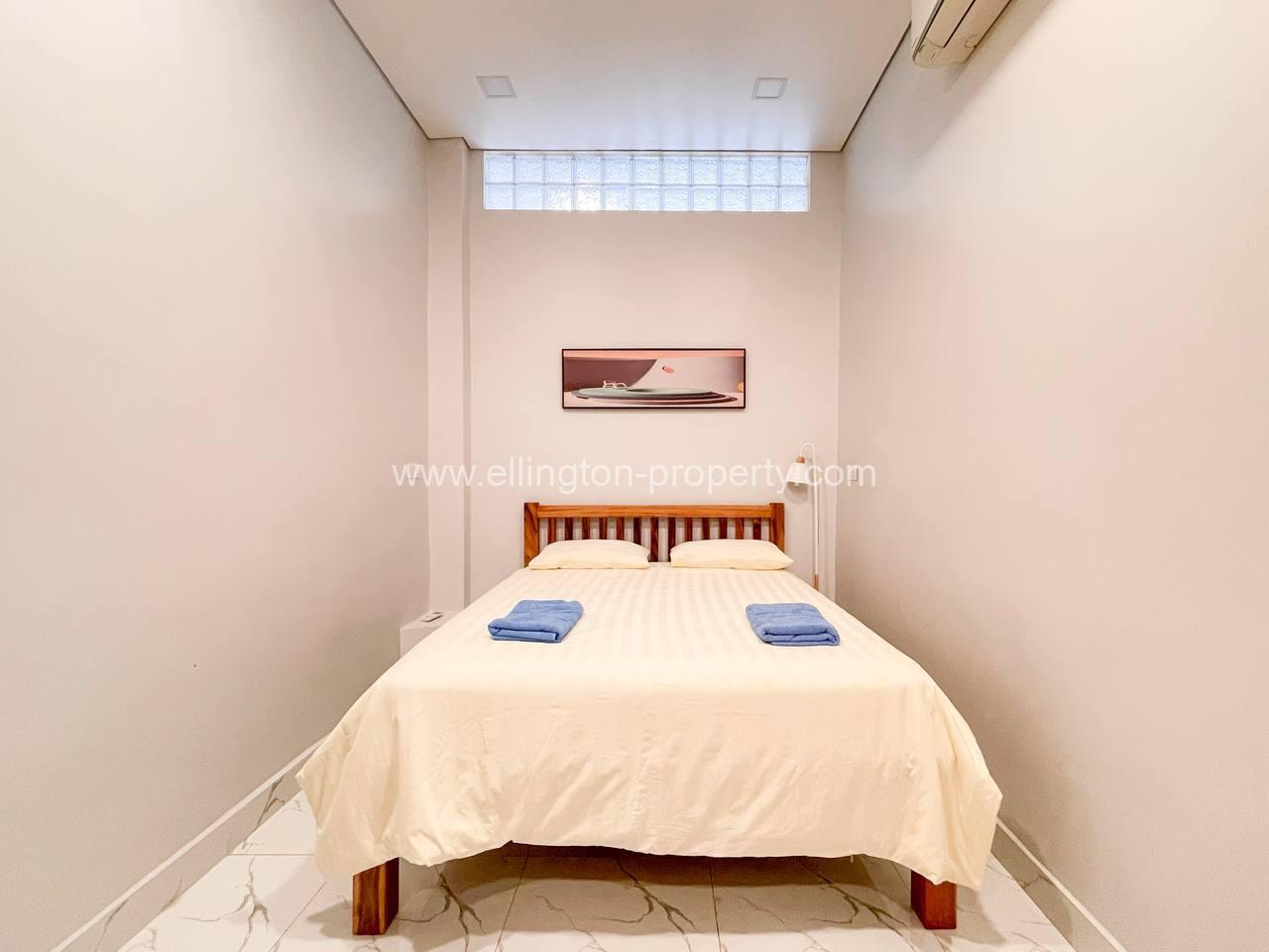 1 Bedroom Renovated Apartment For Rent Near Exchange Square And Wat Phnom Phnom Penh. - Ellington Property