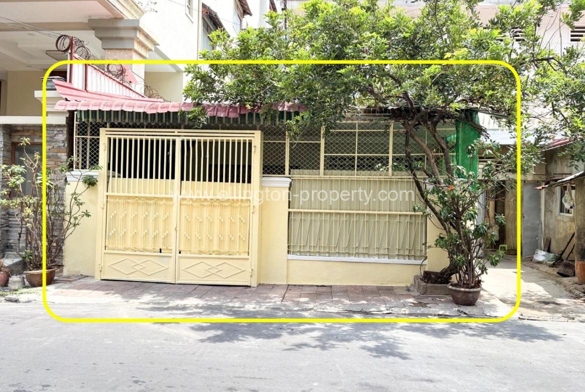 Shophouse For​​ Rent At Boung Keng Kong ( Bkk ) . - Ellington Property