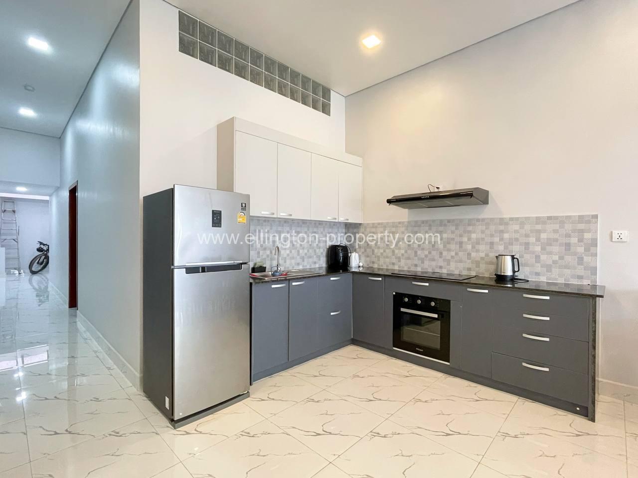 1 Bedroom Renovated Apartment For Rent Near Exchange Square And Wat Phnom Phnom Penh. - Ellington Property