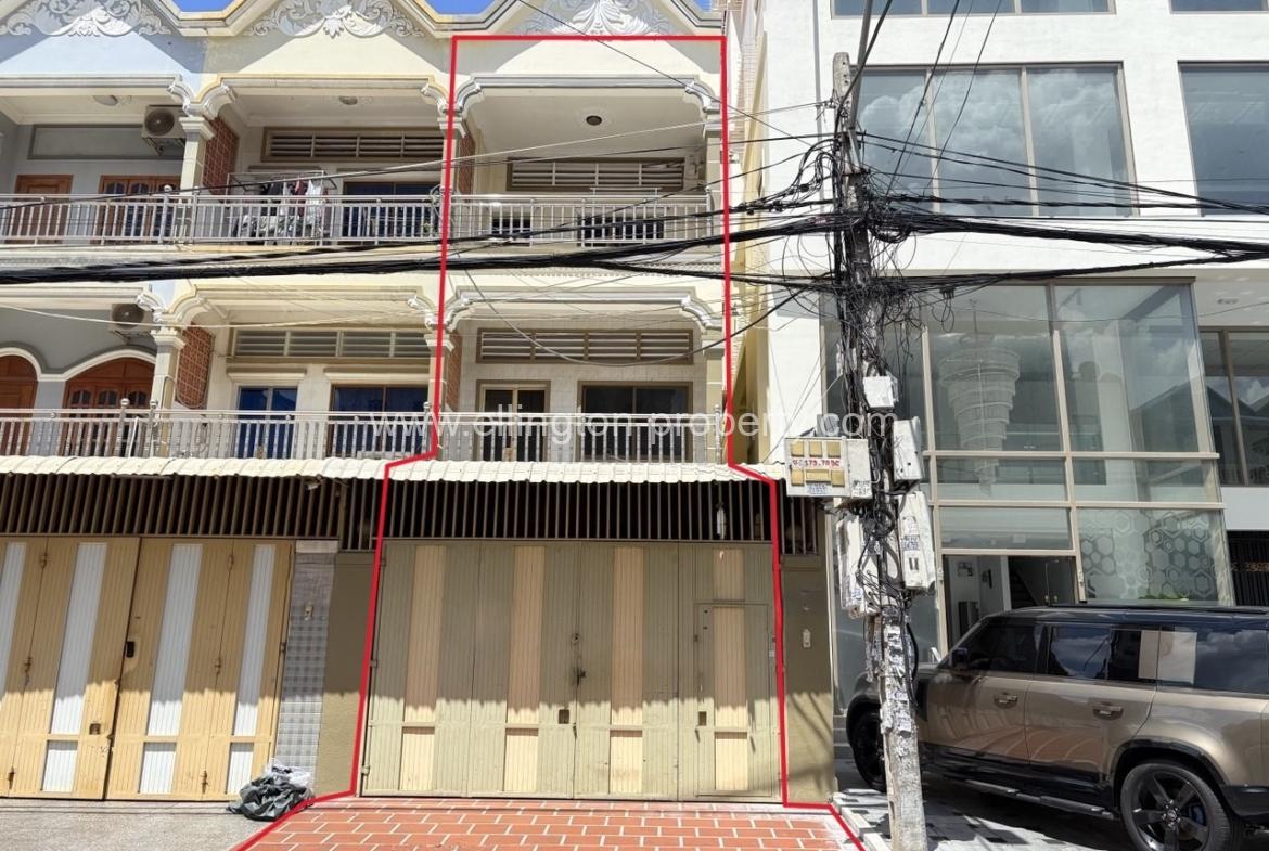 Flat House For Rent At Tuol Svay Prey 1 - Ellington Property