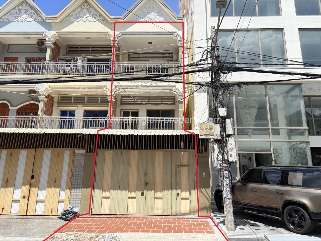 Flat House For Rent At Tuol Svay Prey 1 - Ellington Property