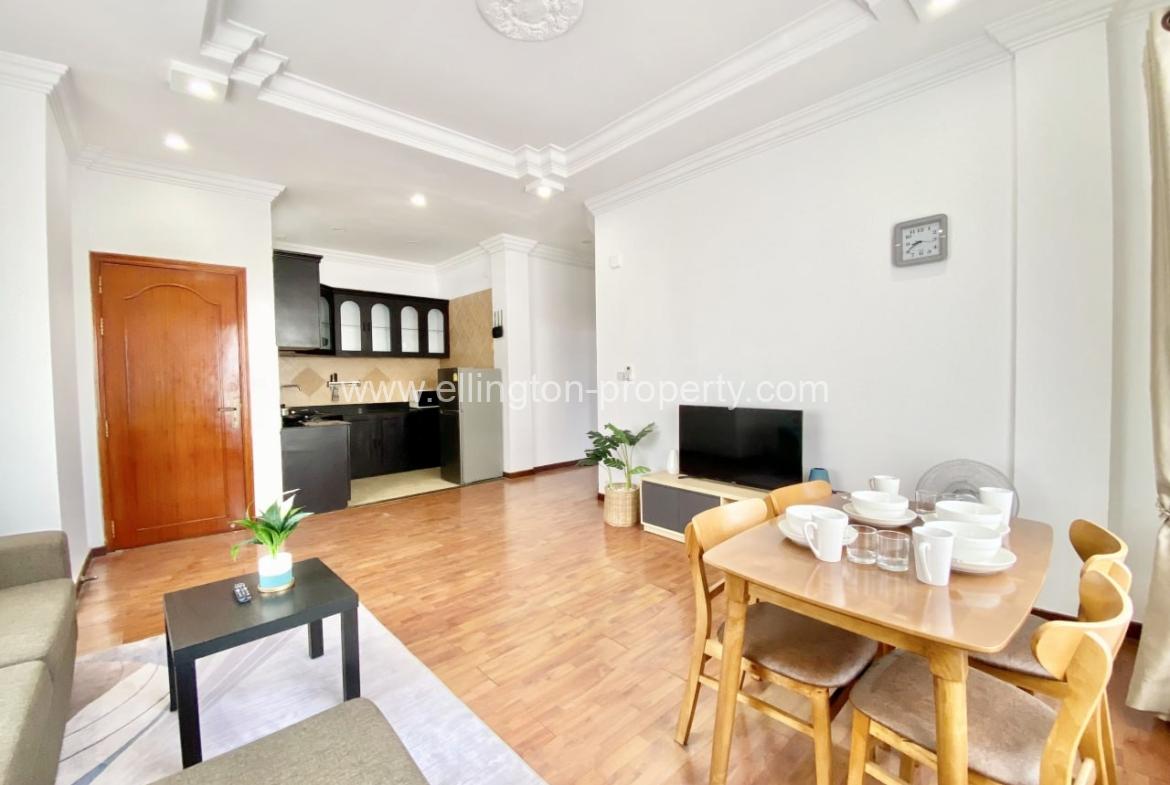 Bkk1 | 4f Furnished 1 Bedroom Serviced Apartment For Rent $650 - Ellington Property