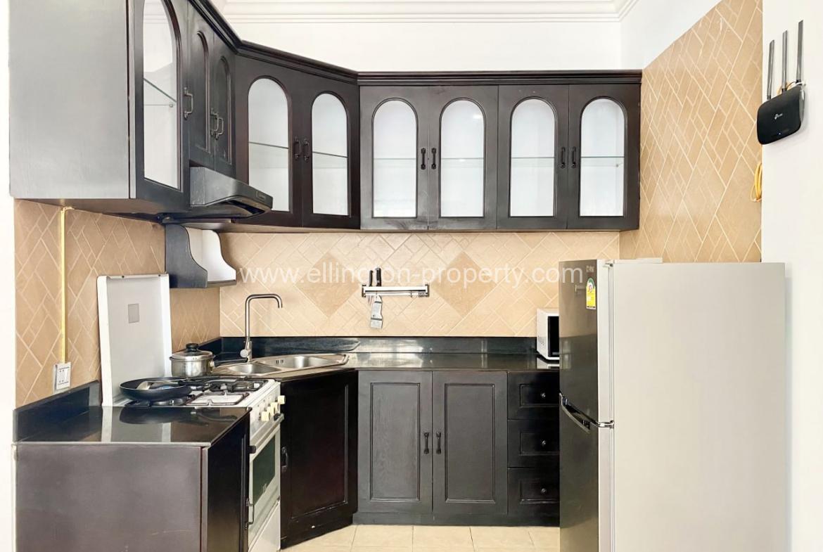 Bkk1 | 4f Furnished 1 Bedroom Serviced Apartment For Rent $650 - Ellington Property