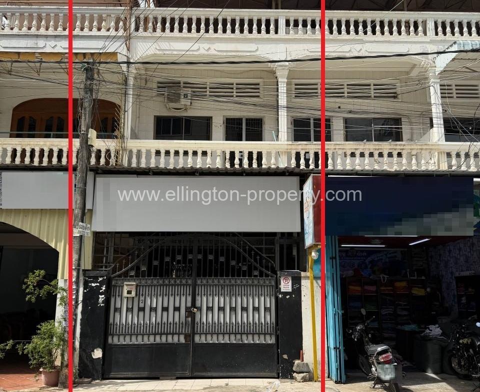 ផ្ទះអាជីវកម្មសម្រាប់ជួលនៅ បឹងកេងកង | Shophouse For​​ Rent At Beoung Keng Kong #bkk ​ - Ellington Property