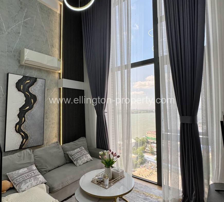 1 Bedroom Duplex For Rent 📍 Morgan Enmaison, Chroy Changva - Ellington Property