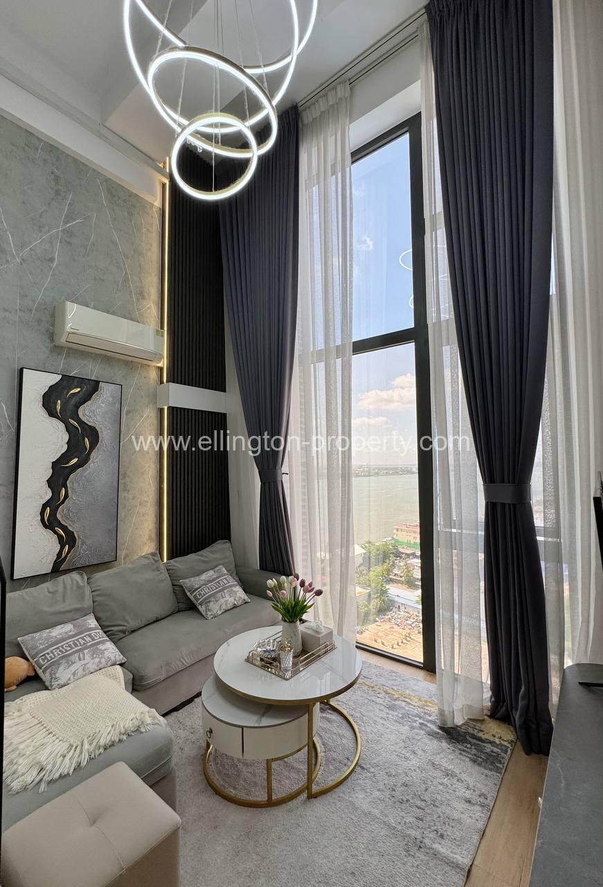 1 Bedroom Duplex For Rent 📍 Morgan Enmaison, Chroy Changva - Ellington Property