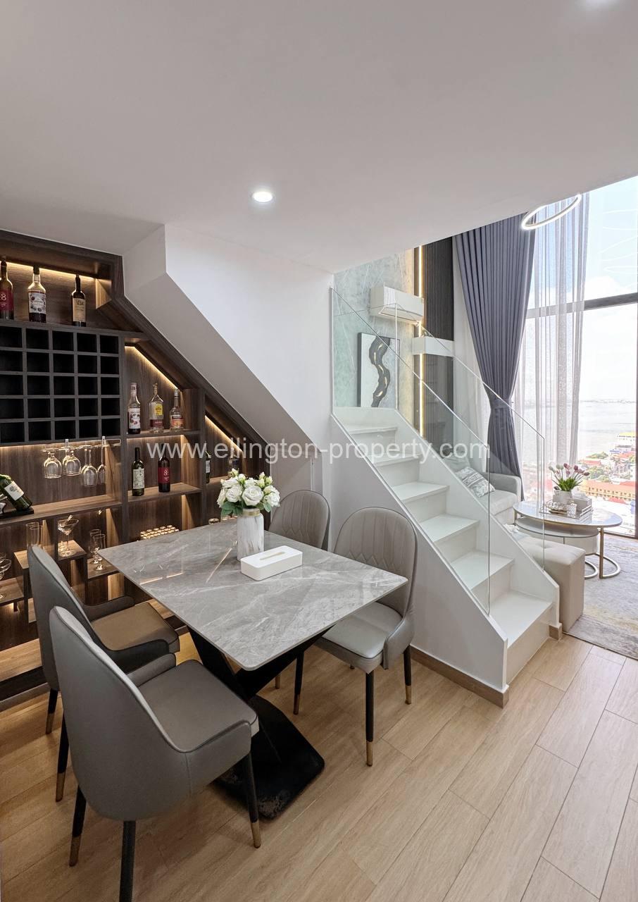 1 Bedroom Duplex For Rent 📍 Morgan Enmaison, Chroy Changva - Ellington Property