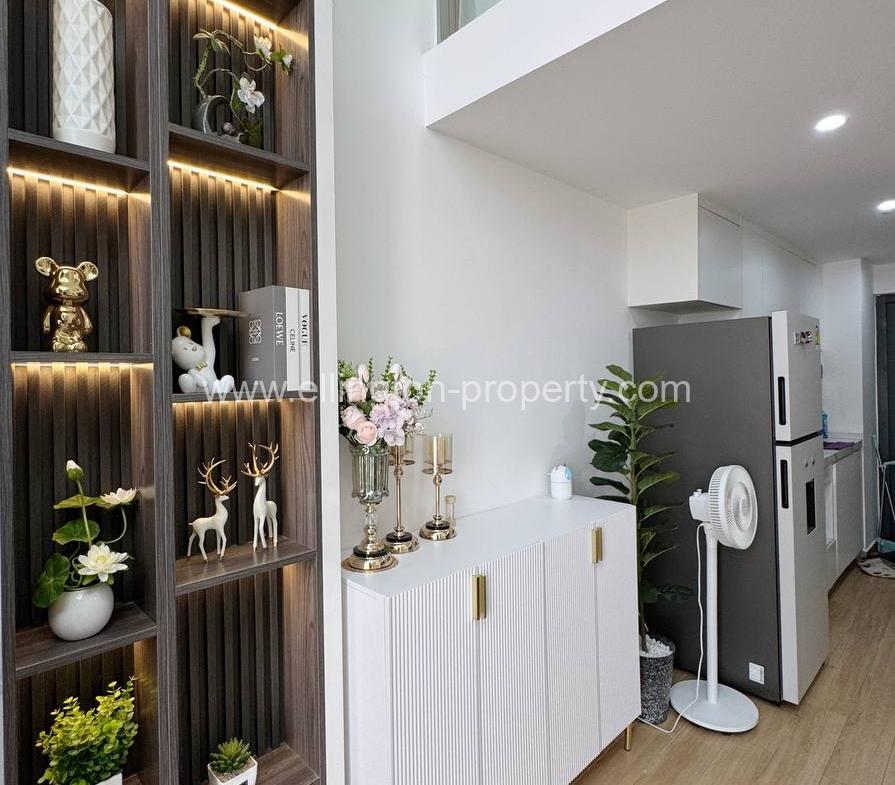 1 Bedroom Duplex For Rent 📍 Morgan Enmaison, Chroy Changva - Ellington Property