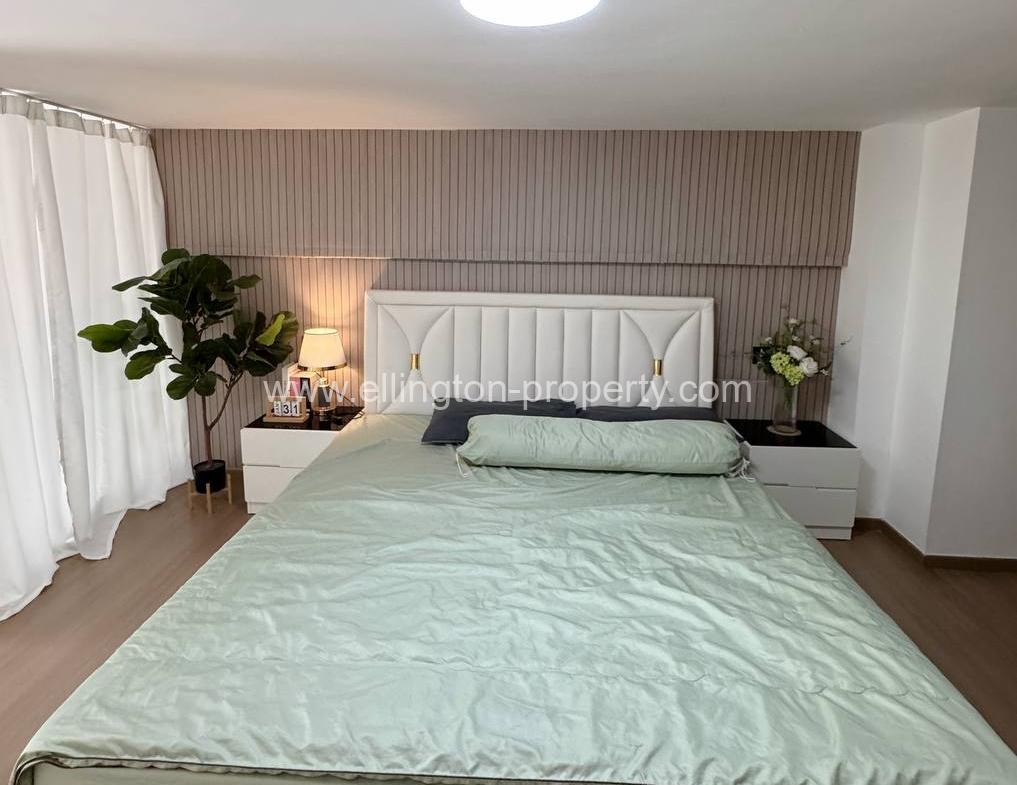 1 Bedroom Duplex For Rent 📍 Morgan Enmaison, Chroy Changva - Ellington Property