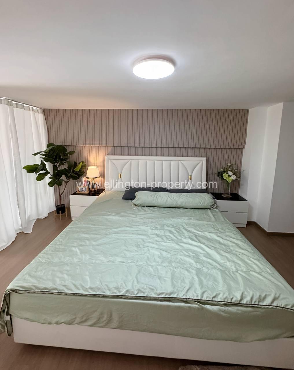 1 Bedroom Duplex For Rent 📍 Morgan Enmaison, Chroy Changva - Ellington Property