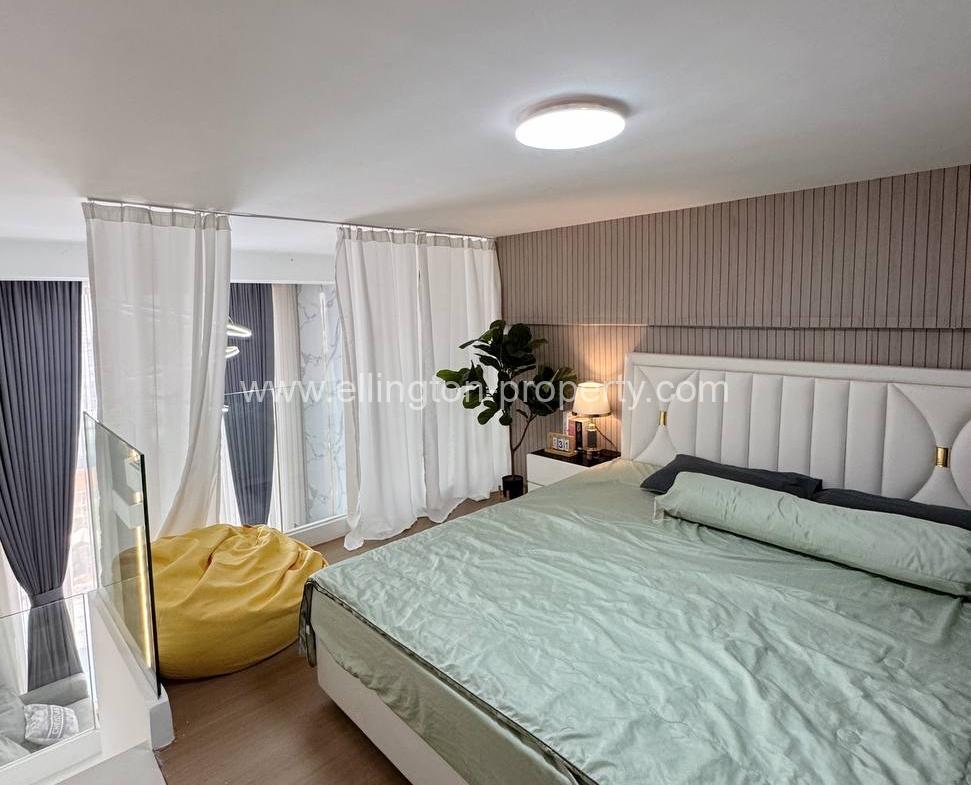 1 Bedroom Duplex For Rent 📍 Morgan Enmaison, Chroy Changva - Ellington Property