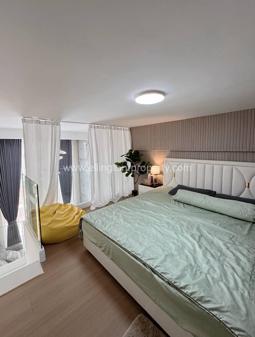1 Bedroom Duplex For Rent 📍 Morgan Enmaison, Chroy Changva - Ellington Property