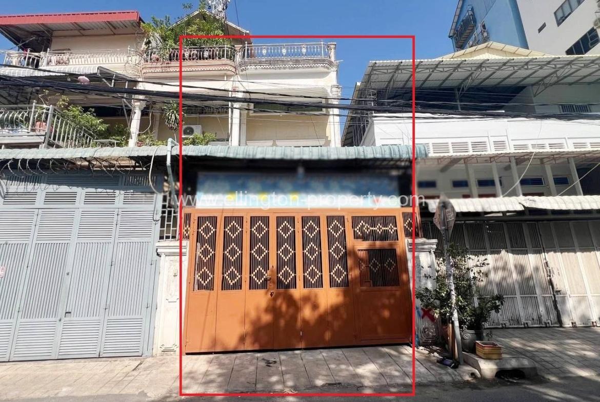 Shophouse For Rent​ At Boeng Keng Kong Bkk3 - Ellington Property