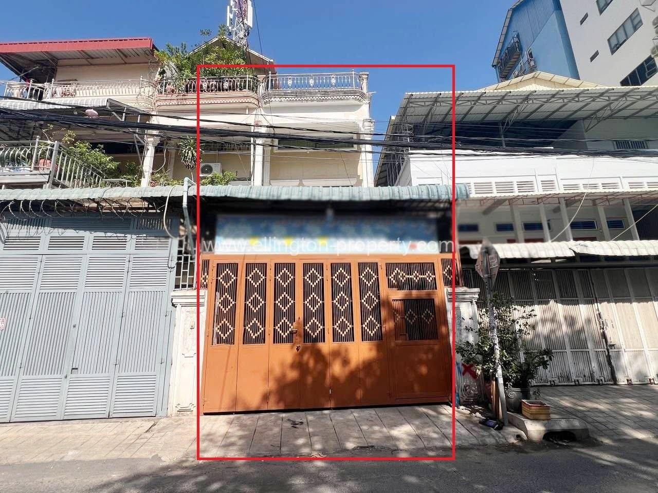 Shophouse For Rent​ At Boeng Keng Kong Bkk3 - Ellington Property