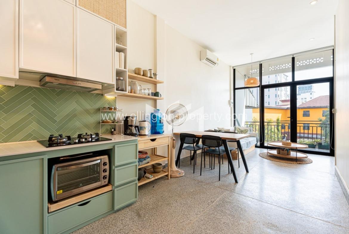 Renovated Flat For Rent In Tonle Bassac - Ellington Property