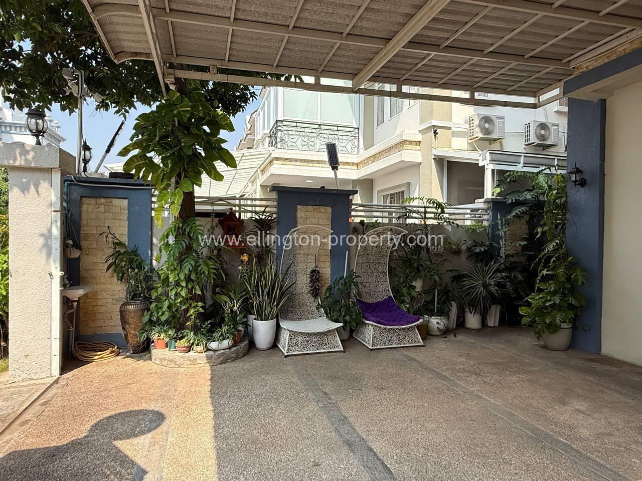 Villa For Rent In Chroy Changvar - Ellington Property
